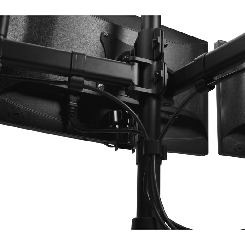 SIIG Articulated Freestanding Triple Monitor Desk Stand - 13"-27" - Thumbnail 3