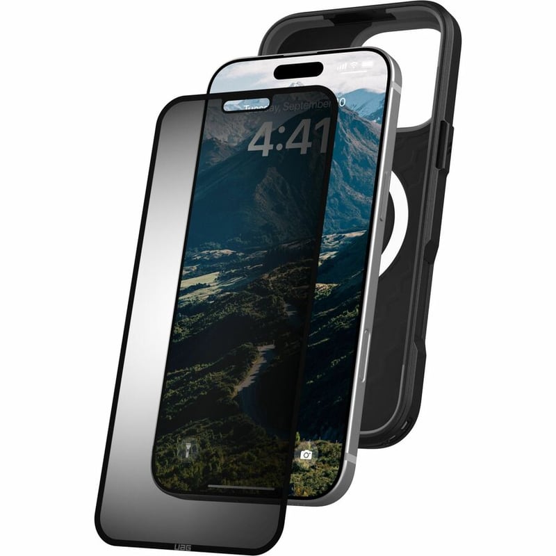 Urban Armor Gear Removable and Reusable Privacy Screen For iPhone 16 Pro Max - Tint Tinted - Thumbnail 4