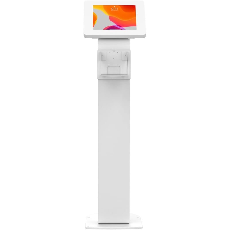 CTA Digital Mounting Shelf for Printer, Kiosk, Mobile Stand - White - Thumbnail 2