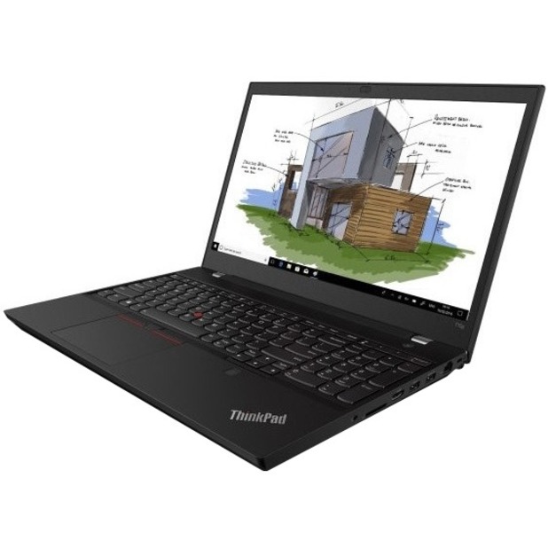Lenovo ThinkPad T15p Gen 1 20TN000GUS 15.6" Touchscreen Notebook - Full HD - Intel Core i7 10th Gen i7-10750H - 16 GB - 256 GB SSD - English (US) Keyboard - Glossy Black