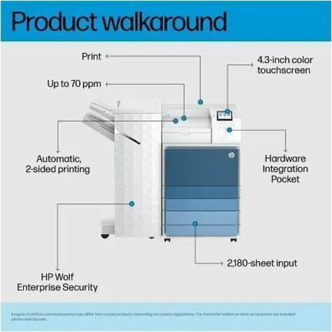HP LASERJET ENTERPRISE 8501X+ PRINTER - Thumbnail 2