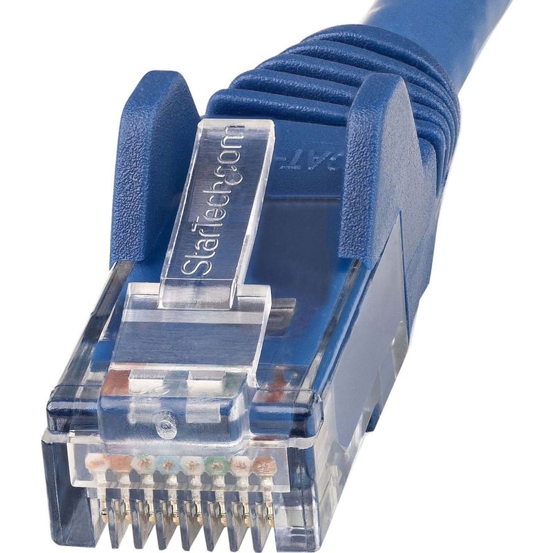 StarTech.com 25ft (7.6m) CAT6 Ethernet Cable, LSZH (Low Smoke Zero Halogen) 10 GbE Snagless 100W PoE UTP RJ45 Blue Network Patch Cord, ETL - Thumbnail 3