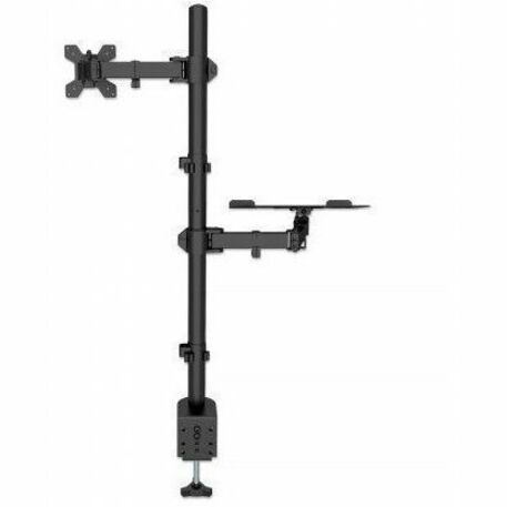Desk Mount for Monitors & Laptop Combo (Full Motion), For screens: 10-27" , Laptop up to 17" , Clamp Assembly, VESA compatability: 75x75 and 100x100mm - check the dimensions of the four mounting holes on back of screen to ensure it fits, Max 8kg, - Thumbnail 4