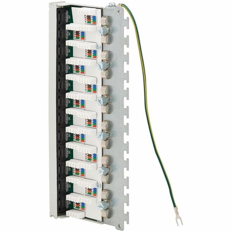 Tripp Lite by Eaton Cat6a STP Patch Panel, 12 Ports, DIN Rail or Wall Mount, TAA - Thumbnail 4