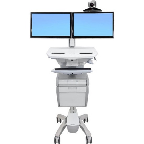 Ergotron StyleView Telepresence Cart, Dual Monitor - Thumbnail 2