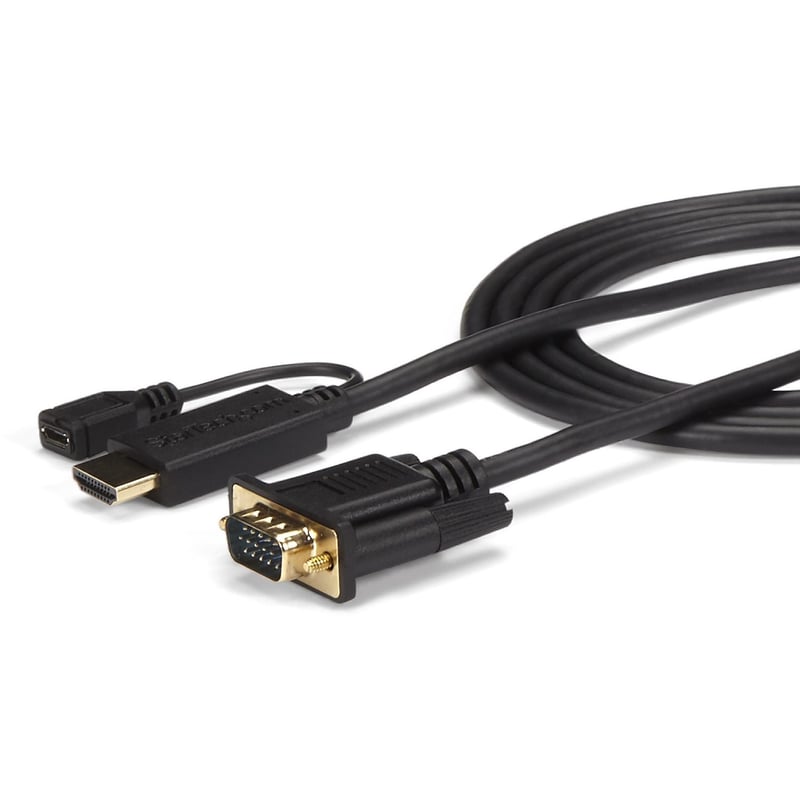 StarTech.com HDMI to VGA Cable - 3 ft / 1m - 1080p - 1920 x 1200 - Active HDMI Cable - Monitor Cable - Computer Cable - Thumbnail 1