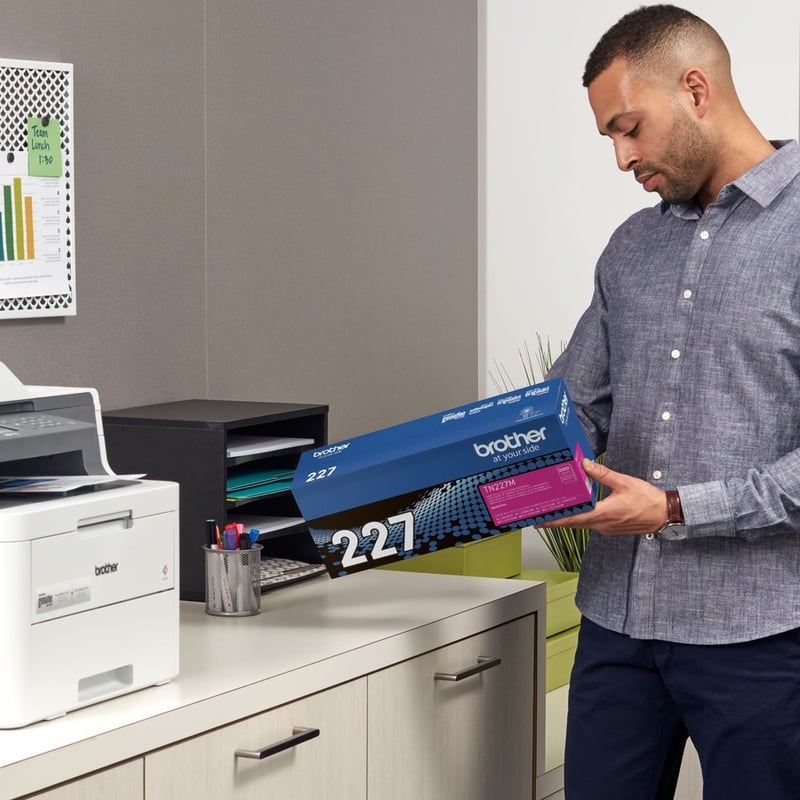 Brother Genuine TN-227M High Yield Magenta Toner Cartridge - Thumbnail 5