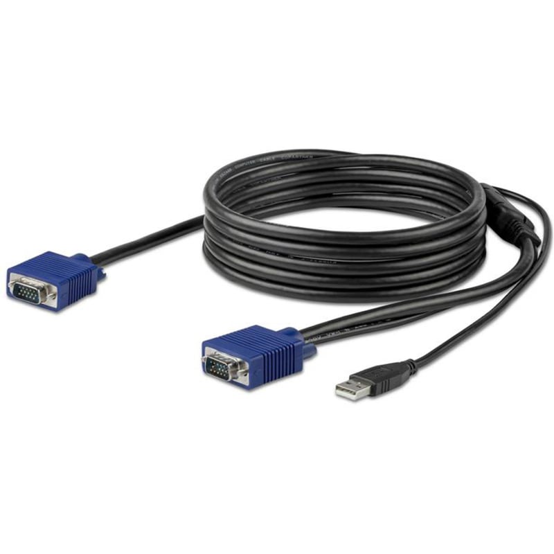 StarTech.com 10 ft. (3 m) USB KVM Cable for StarTech.com Rackmount Consoles - VGA and USB KVM Console Cable (RKCONSUV10) - Thumbnail 4