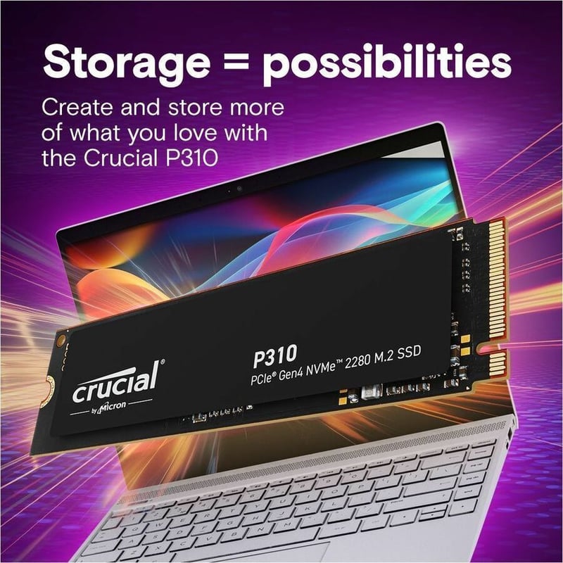 CRUCIAL P310 4TB PCIE GEN4 2280 NVME M.2 SSD - Thumbnail 5