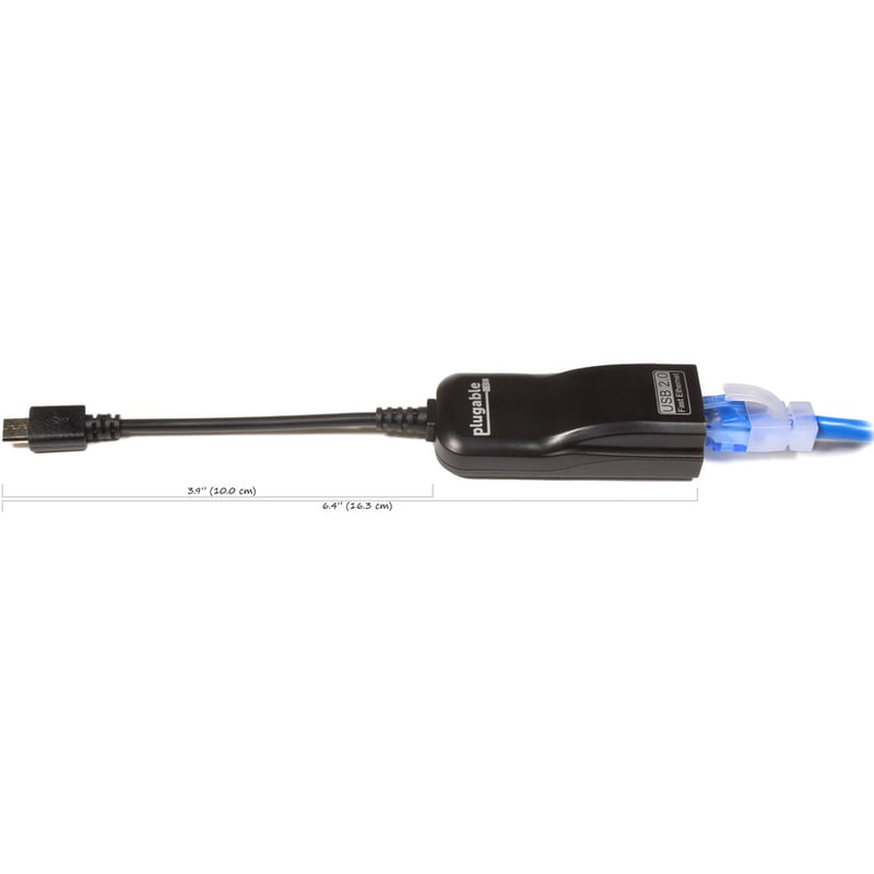 Plugable USB 2.0 OTG Micro-B to 100Mbps Fast Ethernet Adapter - Thumbnail 2