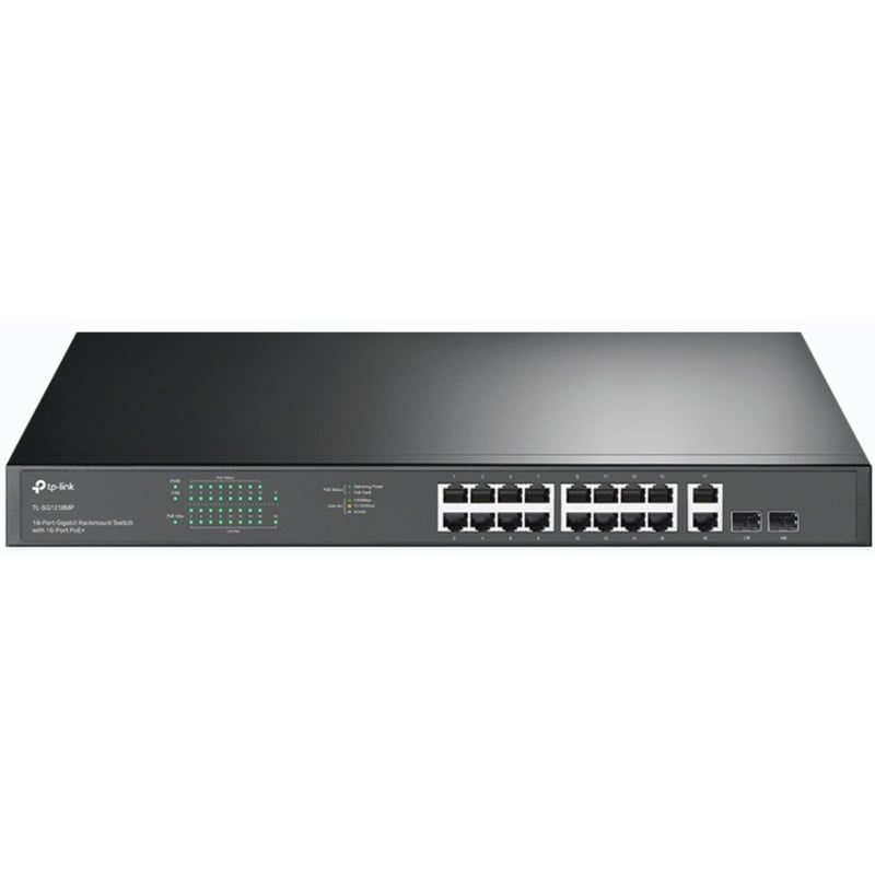 TP-Link TL-SG1218MP - 18-Port Gigabit Rackmount Switch with 16 PoE+ - Thumbnail 1