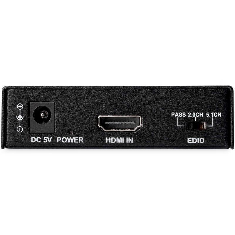 StarTech.com HDMI Audio Extractor with 40K 60Hz - HDMI Audio De-embedder - HDR - Toslink Optical Audio - Dual RCA Audio - HDMI 2.0 - Thumbnail 3