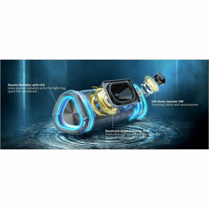M360 BT8850DSP SOUND STAGE PRO WIRELESS PORTABLE SPEAKER, BLUETOOTH 5.4, 35 WATT - Thumbnail 4