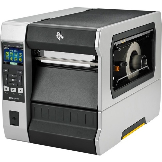 Zebra ZT620 Industrial Direct Thermal/Thermal Transfer Printer - Monochrome - Label Print - USB - Serial - Bluetooth - Thumbnail 1