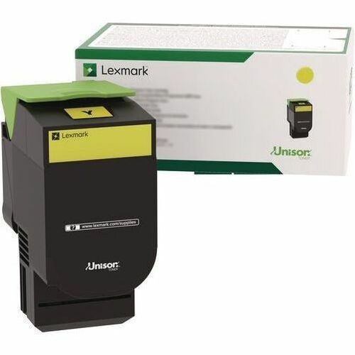 Lexmark Original Laser Toner Cartridge - Yellow - 1 Each - Thumbnail 1