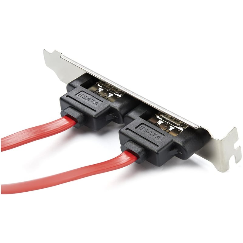 StarTech.com 2 Port SATA to eSATA Slot Plate Bracket - Serial ATA internal to external panel - 7 pin Serial ATA - 7 pin external Serial ATA - Thumbnail 2
