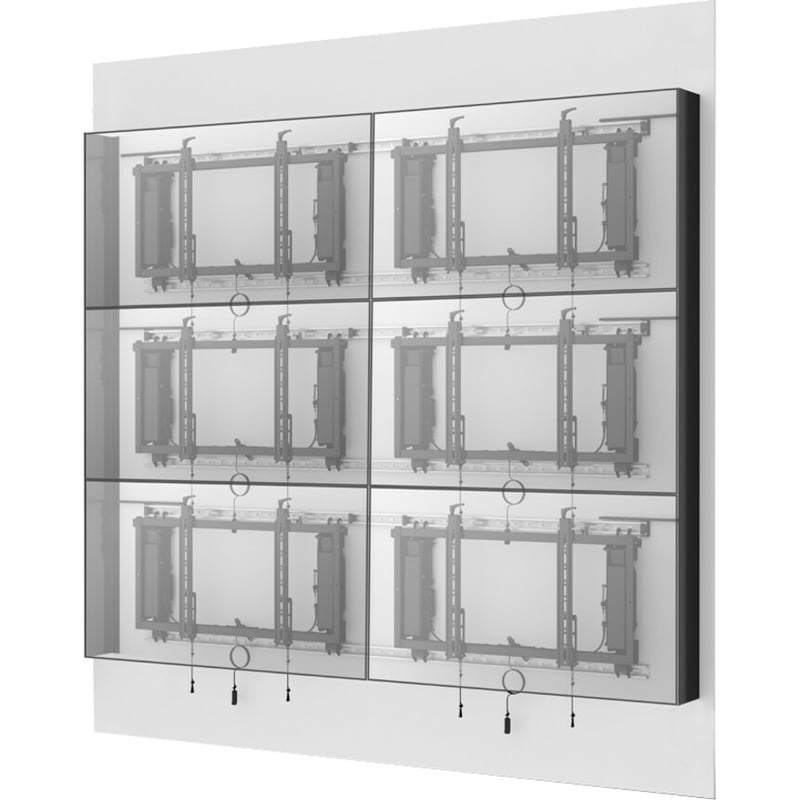 Milestone CSACK06B Wall Mount for Flat Panel Display - Black - Thumbnail 2