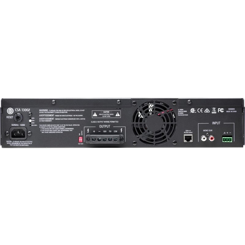 JBL Commercial Commercial 1300Z Amplifier - 300 W RMS - 1 Channel - Thumbnail 2
