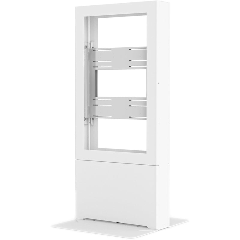 Chief Impact 55 Inch Floor Mounted Back-to-Back Kiosk - Portrait Orientation - White - Thumbnail 3
