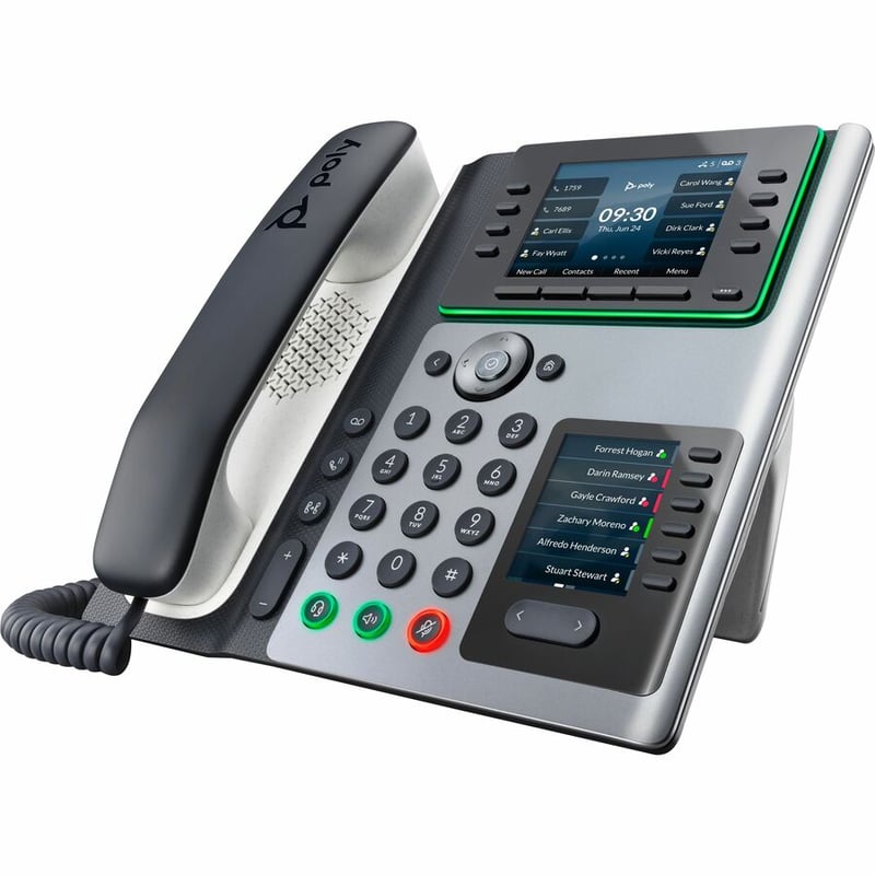 Poly Edge IP Phone - Corded - Corded - Desktop - Thumbnail 2