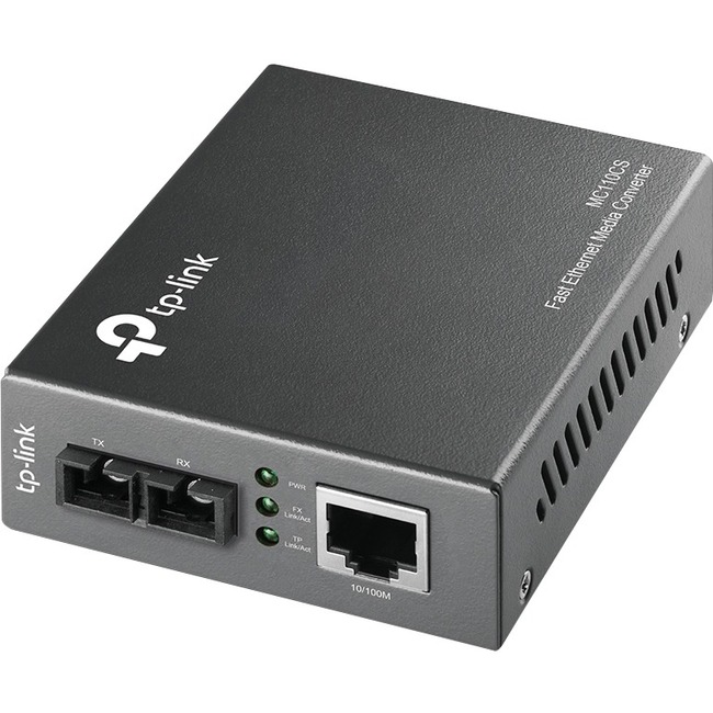 TP-LINK MC110CS - Fast Ethernet SFP to RJ45 Fiber Media Converter - Thumbnail 1
