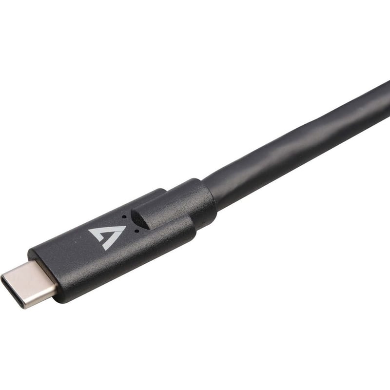 V7 USB-C Male to USB-C Male Cable USB 3.2 Gen2 10 Gbps 3A 2m/6.6ft Black - Thumbnail 4