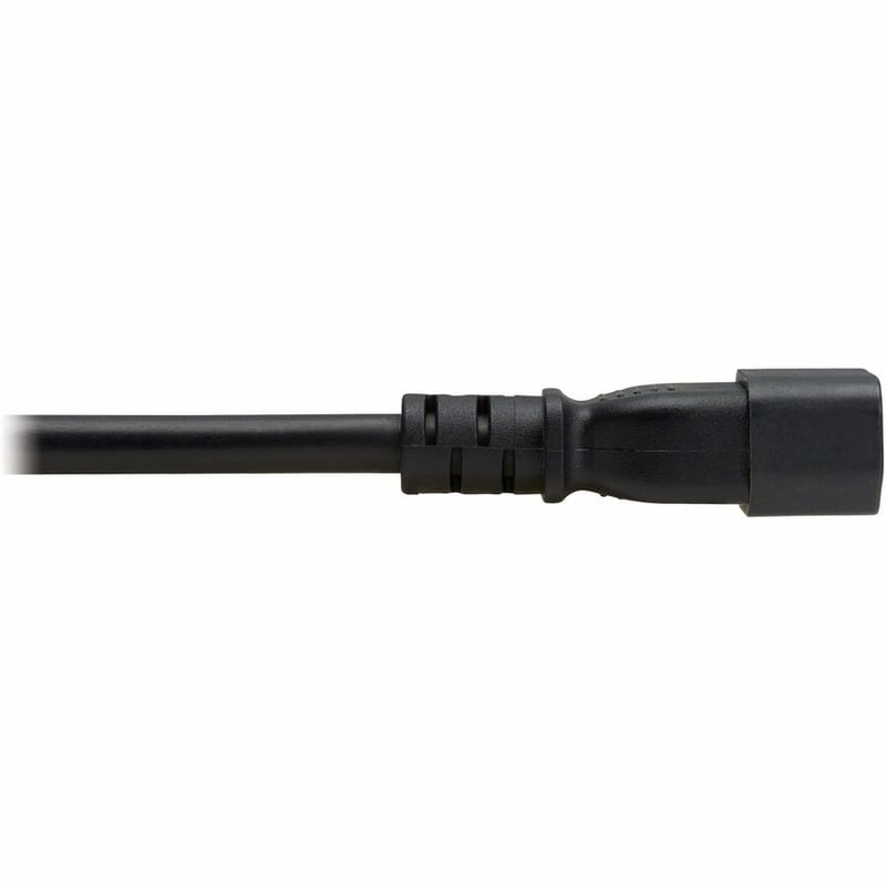 POWER CORD C14 C21 HEAVY-DUTY 15A 250V 14 AWG 2.5FT 0.6 M BLACK - Thumbnail 4