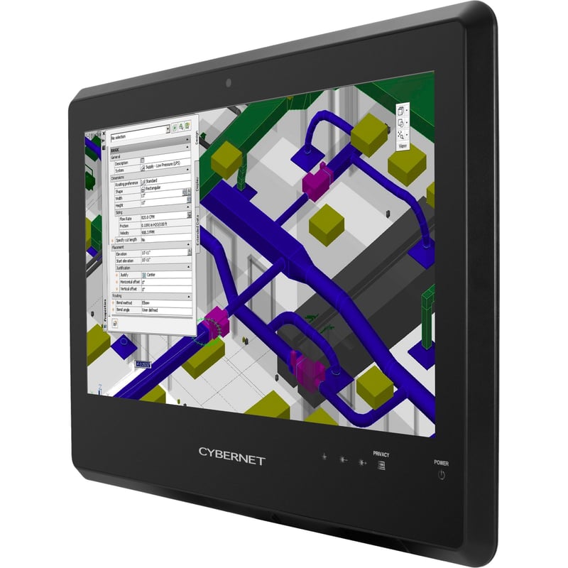Cybernet S IPC-S20T All-in-One Computer - Intel Core i5 6th Gen i5-6200U - 8 GB - 128 GB SSD - 19.5" HD+ Touchscreen - Desktop - Black - Thumbnail 1