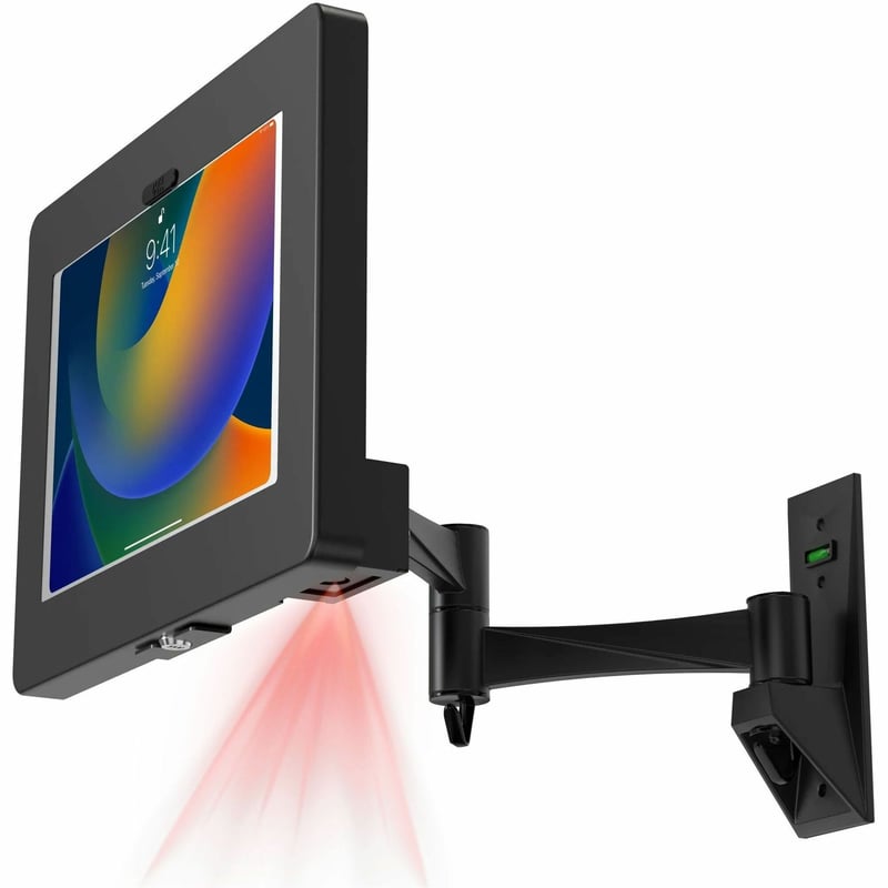 CTA Digital Wall Mount for Bar Code Scanner, iPad Air, iPad Pro, iPad Pro 11, Tablet - Black - Landscape/Portrait - Thumbnail 1