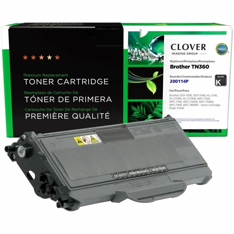 Clover Imaging Remanufactured High Yield Toner Cartridge for Brother TN360 - Thumbnail 1