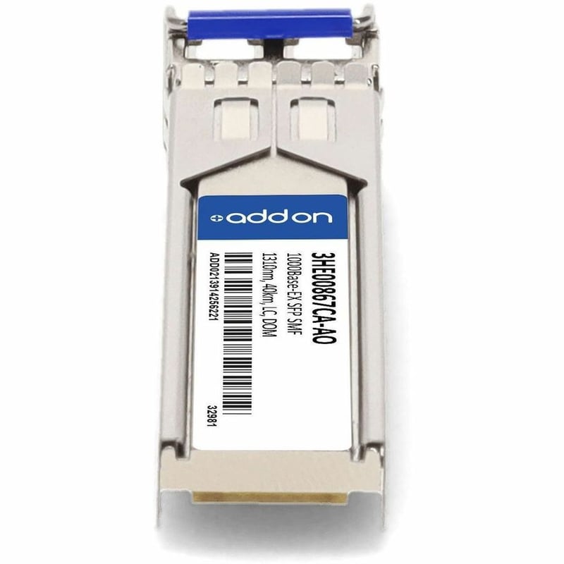 AddOn Alcatel-Lucent Nokia 3HE00867CA Compatible TAA Compliant 1000Base-EX SFP Transceiver (SMF, 1310nm, 40km, LC, DOM, Rugged) - Thumbnail 4