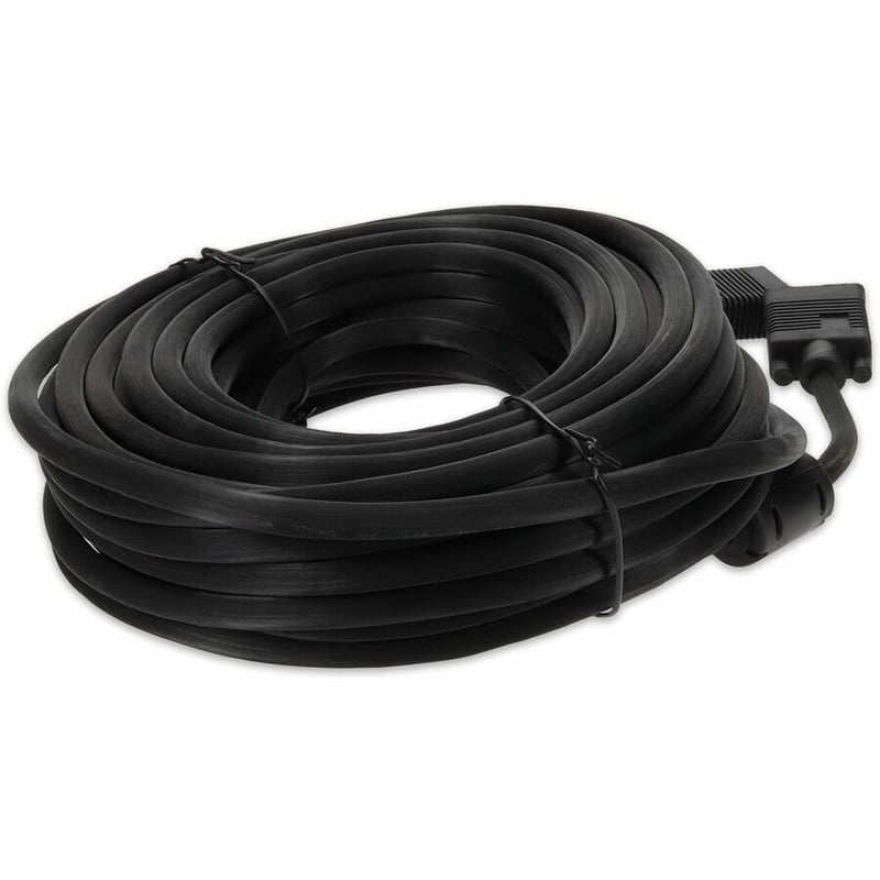 50ft VGA Male to VGA Male Black Cable For Resolution Up to 1920x1200 (WUXGA) - Thumbnail 5