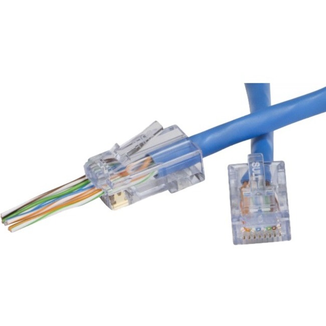 Platinum Tools EZ-RJ45 CAT6 Connector. 100/Box. - Thumbnail 1