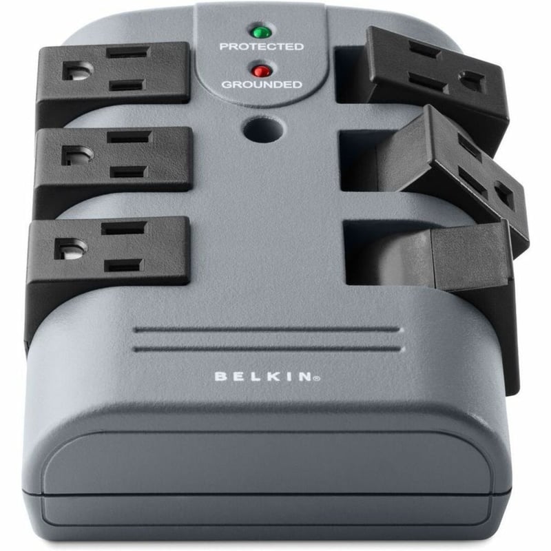 Belkin 6 Outlet Surge Protector with 6ft Power Cord - 5 pack - 1080 Joules - Thumbnail 1