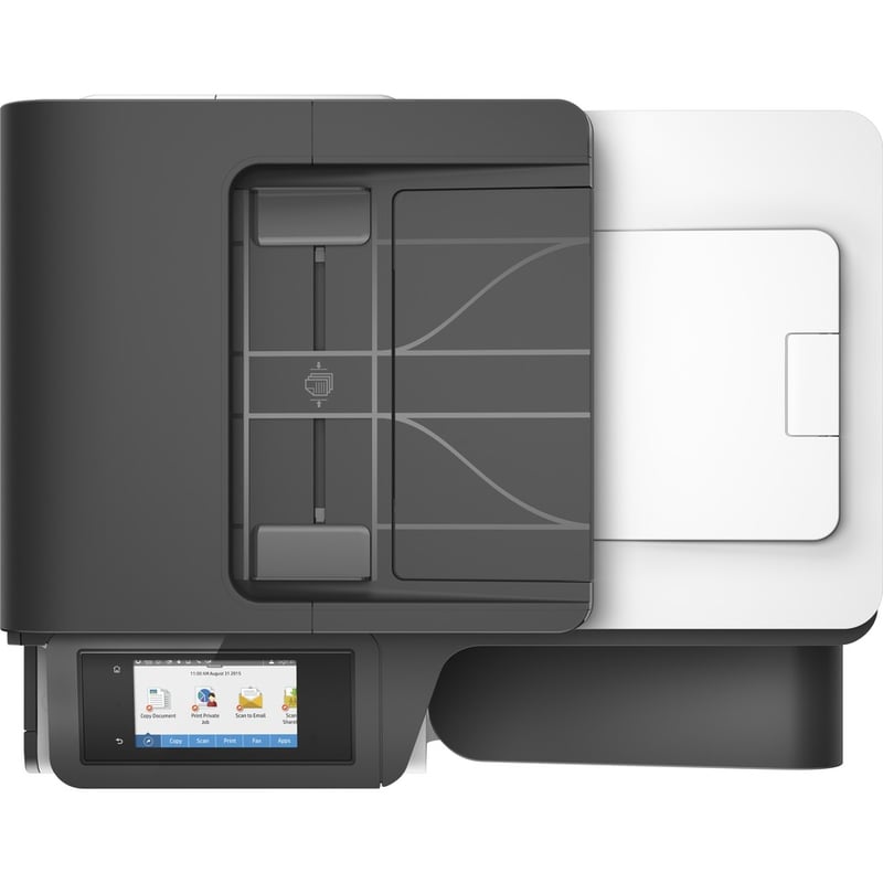 HP PageWide Pro 477dn Page Wide Array Multifunction Printer-Color-Copier/Fax/Scanner-40 ppm Mono/Color Print-2400x1200 Print-Automatic Duplex Print-50000 Pages Monthly-550 sheets Input-Color Scanner-1200 Optical Scan-Color Fax- Ethernet - Thumbnail 5