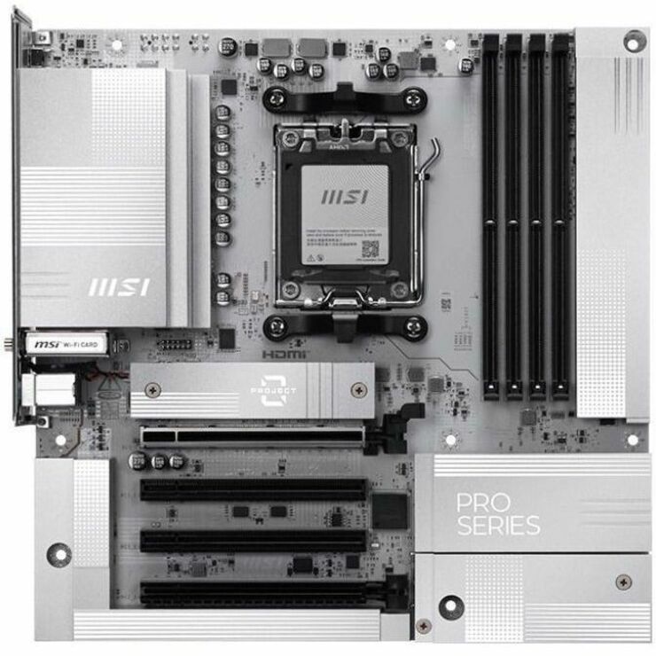 PRO B850M-A WIFI PZ MOTHERBOARD AMD MATX AM5 DDR5 256GB - Thumbnail 4