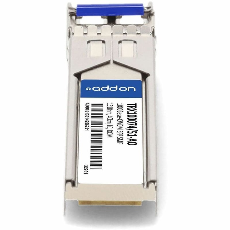 AddOn Infinera® TRX100074/51 Compatible TAA 1000Base-CWDM SFP Transceiver (SMF, 1510nm, 40km, LC, DOM) - Thumbnail 4
