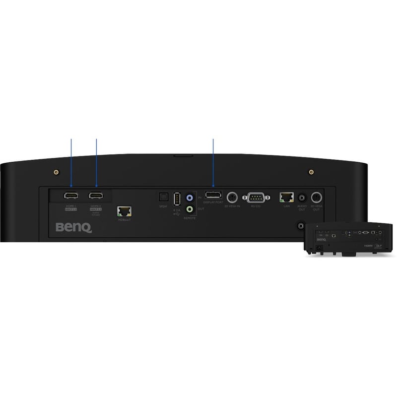 BenQ LK936ST 3D Ready Short Throw DLP Projector - 16:9 - Ceiling Mountable, Wall Mountable - Thumbnail 5
