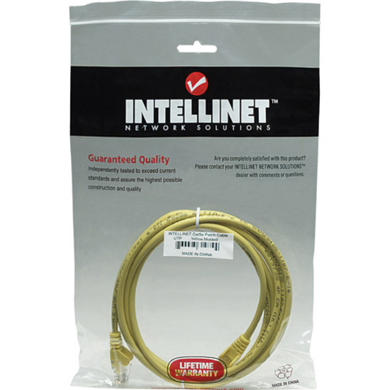 Intellinet Network Solutions Cat5e UTP Network Patch Cable, 50 ft (15.0 m), Yellow - Thumbnail 4