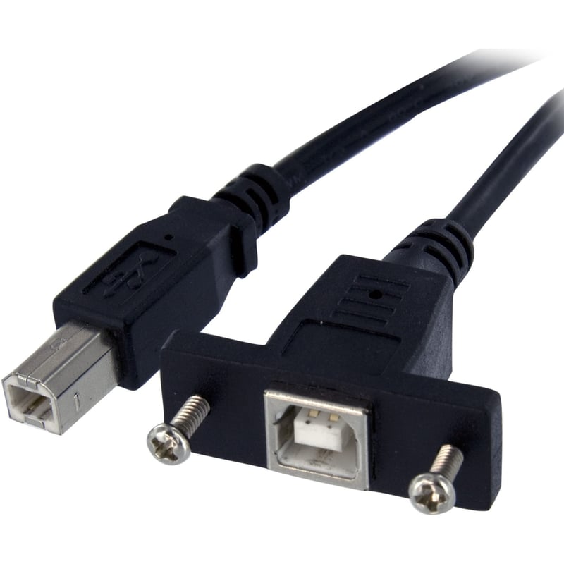 StarTech.com 3 ft Panel Mount USB Cable B to B - F/M - Thumbnail 1