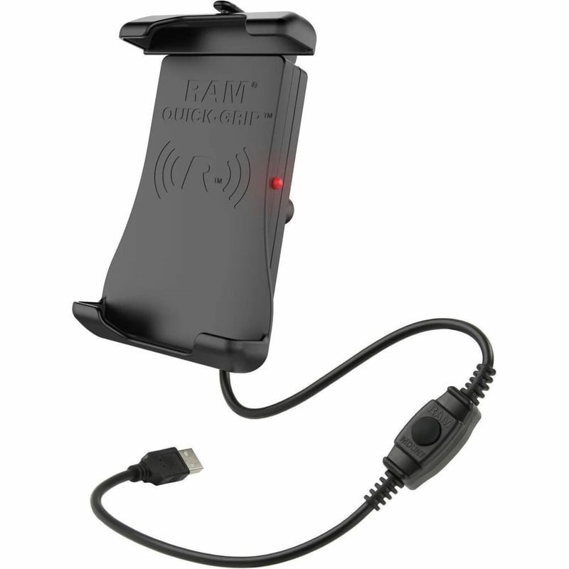 RAM Mounts Quick-Grip 15W Waterproof Wireless Charging Holder with Ball - Thumbnail 1