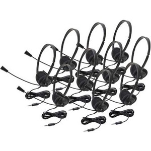 Califone 10 PK Lightweight Headset w/To Go Plug - Thumbnail 1