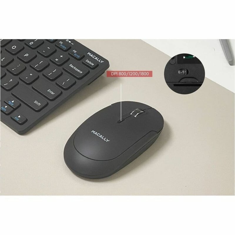 COMPACT RF KEYBOARD MOUSE WIRELESS FOR PC