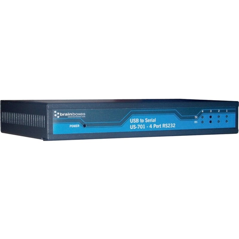 Brainboxes 4 Port RS232 USB to Serial Server - Thumbnail 1