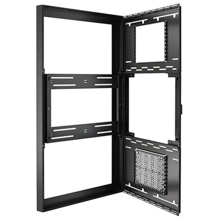 Chief Impact On-Wall Kiosk with Protective Glass - Portrait 50 Inch White - Thumbnail 5