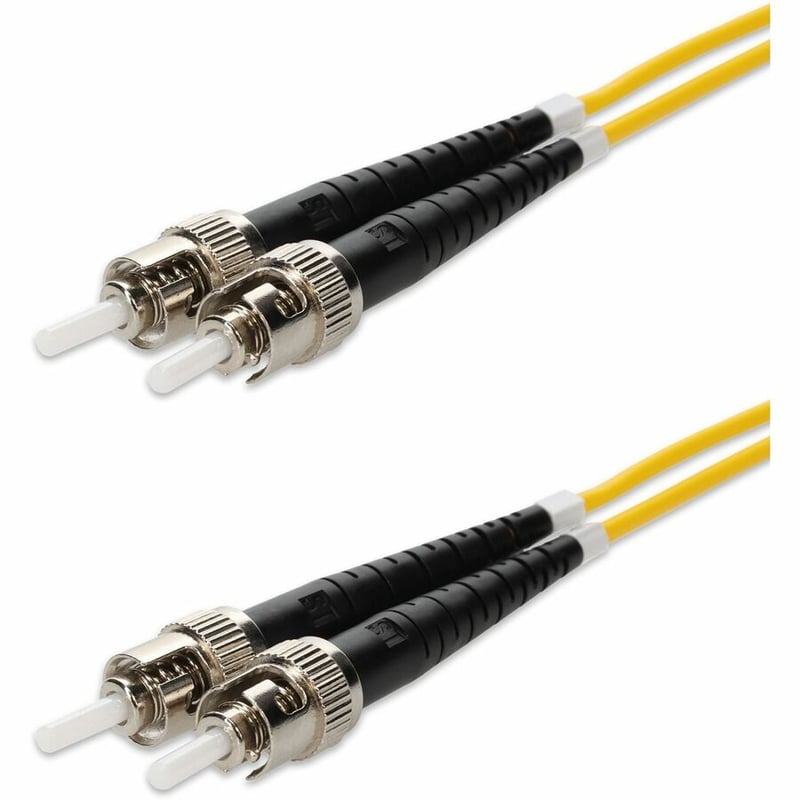 AddOn 3m ST (Male) to ST (Male) Yellow OS2 Duplex Fiber OFNR (Riser-Rated) Patch Cable - Thumbnail 2