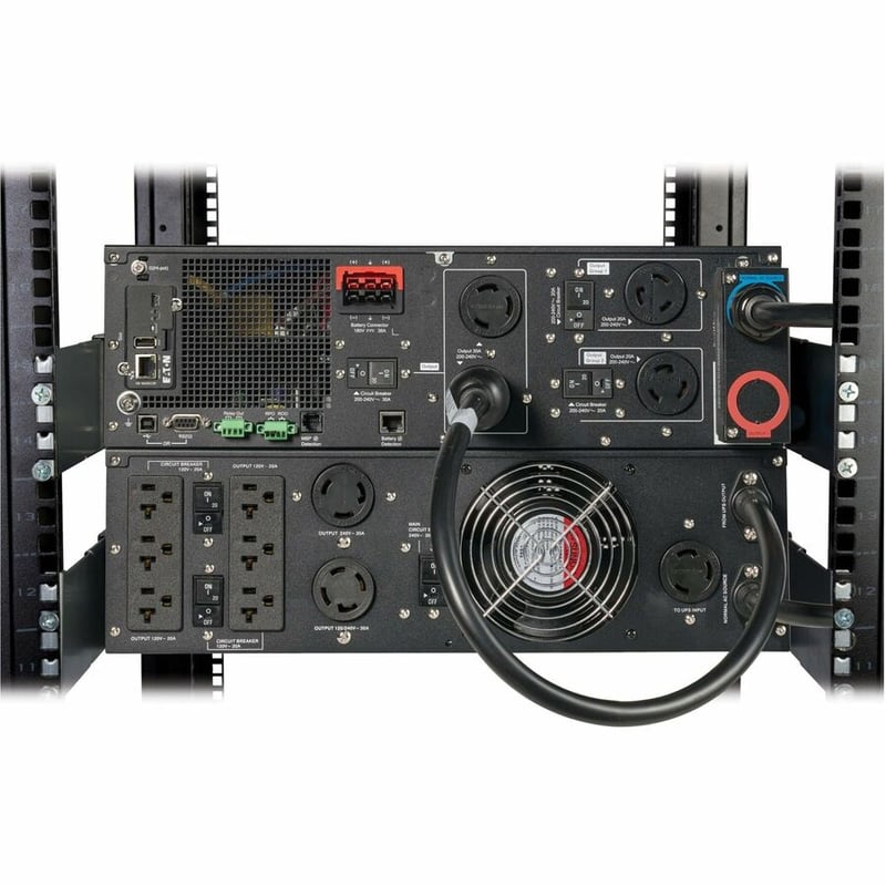 9PX 5KVA/KW 208/120V ONLINE UPS L6-30P INPUT 6X 5-20R 1X L6-30R 6U - Thumbnail 3