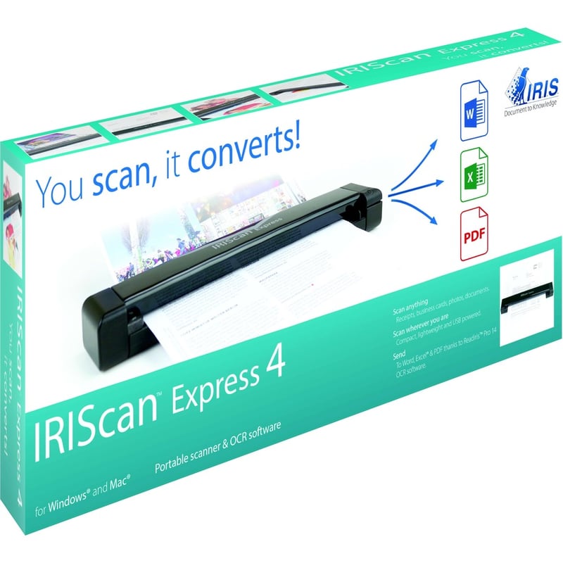 IRIS Iriscan Express 4-Usb Portable Scanner That Scans Anything - Thumbnail 2