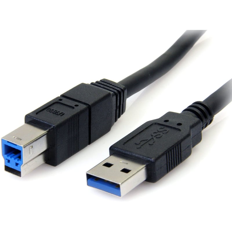 StarTech.com 6 ft Black SuperSpeed USB 3.0 (5Gbps) Cable A to B - M/M - Thumbnail 1