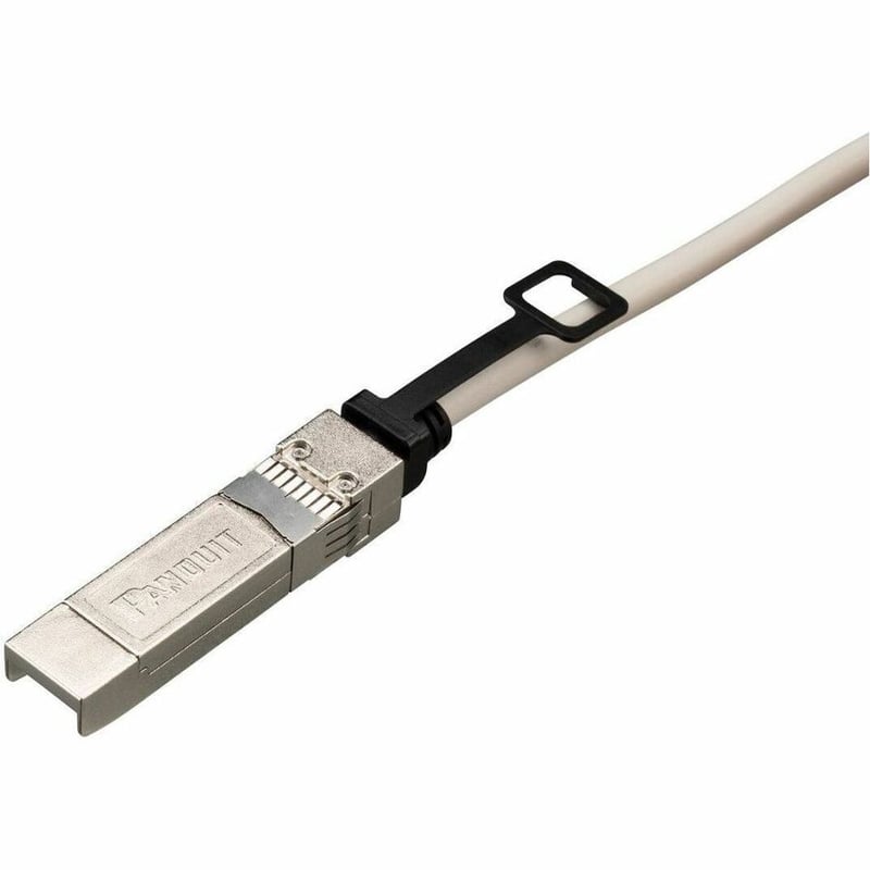 Panduit 10G SFP+ DAC Assembly, 26AWG, 5M, White - Thumbnail 2